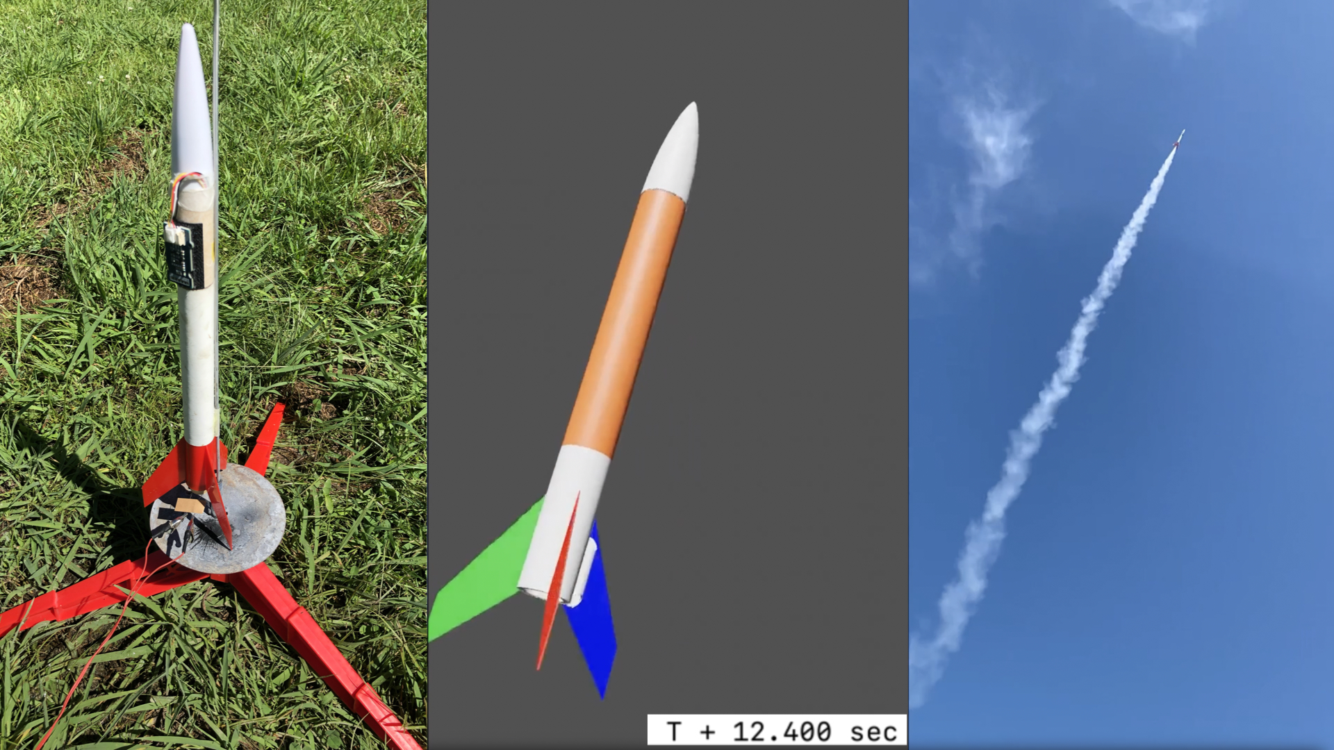 Attitude Estimation Device for Model Rockets